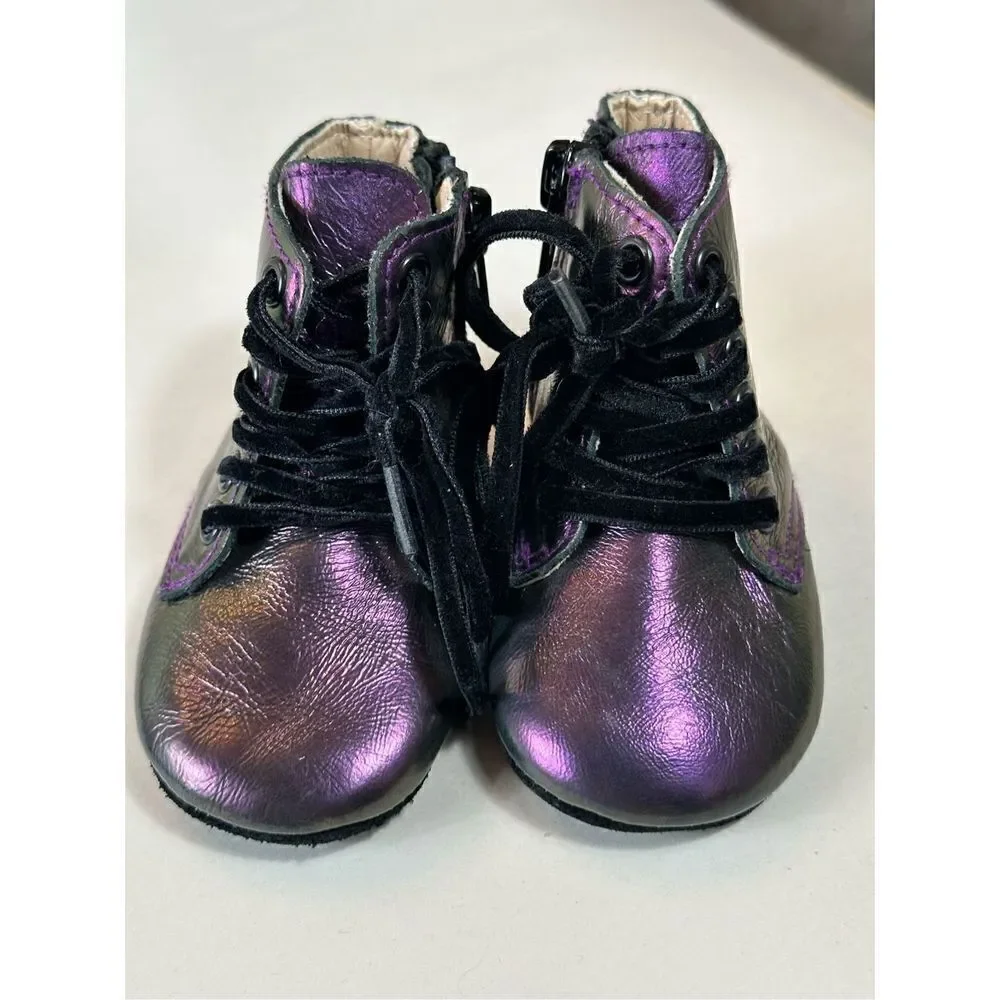 SPELLBOUND Purple Boots Infant size 2